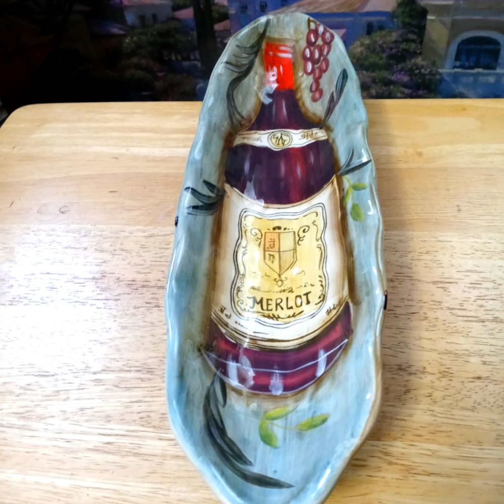 Kate McRostie Merlot Dish🆕New! 16.5"